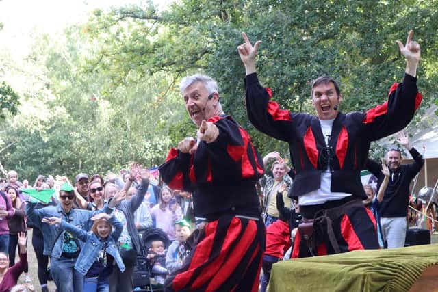 The Medieval Maniax will be splitting sides with their madcap comedy shows at the weekend.