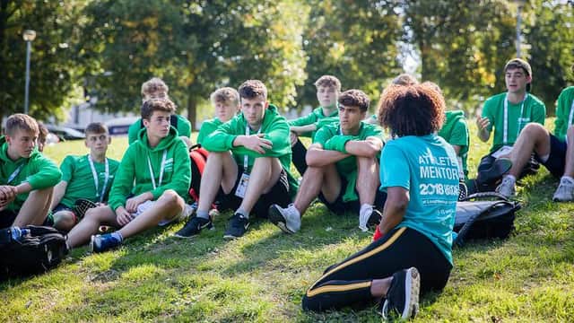 Athlete Mentors supporting School Games National Finals athletes. Photo: Youth Sport Trust
