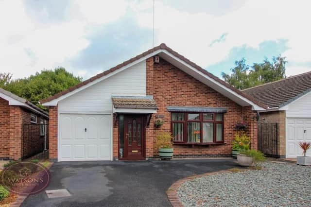 This pretty three-bedroom bungalow on Coppice Drive in Eastwood is being marketed by Kimberley estate agents Watsons, who are inviting offers of more than £250,000. Take a look inside below.