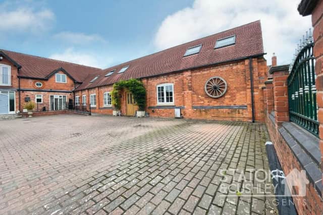 This beautiful and historic 19th century property stands in a picture-perfect courtyard off Leeming Lane North at Nettleworth Manor in Mansfield Woodhouse. Offers of more than £650,000 are invited by Mansfield estate agents Staton & Cushley.