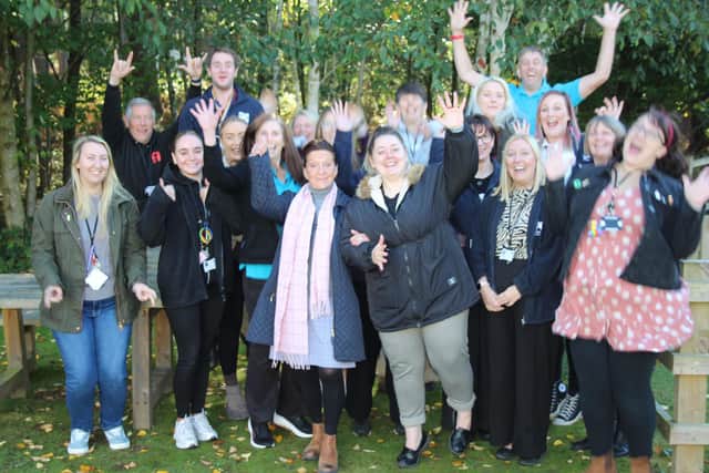 Staff delighted with the college's achievement.
