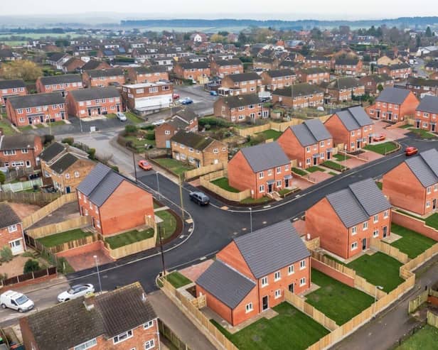 Warwick Close in Kirkby, recently completed council homes by Ashfield District Council