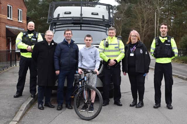 Nottinghamshire Police and Mansfield Council gave away a total of 20 locks for motorbikes and bicycles and have fitted 3 Immobilizer tags on bicycles to help identify it if they ever get lost.