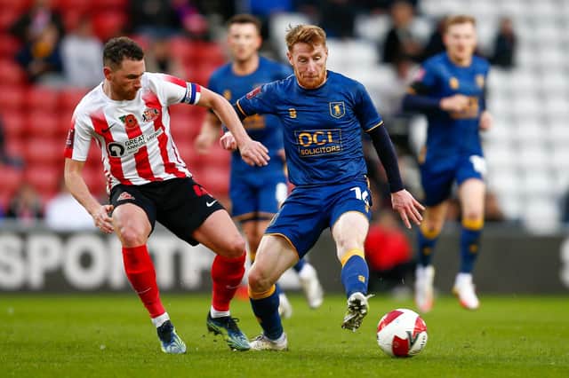 Mansfield Town midfielder Stephen Quinn in action during the FA Cup win at Sunderland. Picture by Chris Holloway/The Bigger Picture.media