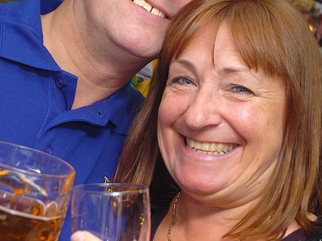 At the beer festival at the Wadkin Arms Helen Mansfield in 2012. (BUY THIS PHOTO L7288TS) Picture: Tony Saxton