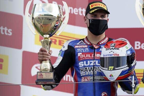 Kyle Ryde celebrates victory.