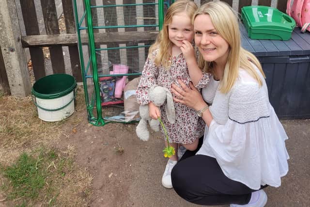 Arabella Guy with her mum Julia