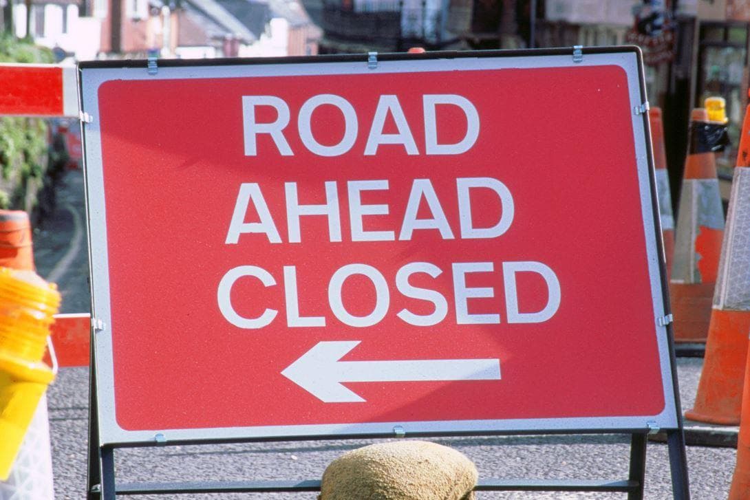 Anstehende und aktuelle Straßensperrungen in Mansfield, Kirkby ...