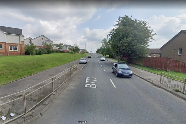 An average speed camera zone is being established on Parkhouse Road, Nitshill, Glasgow