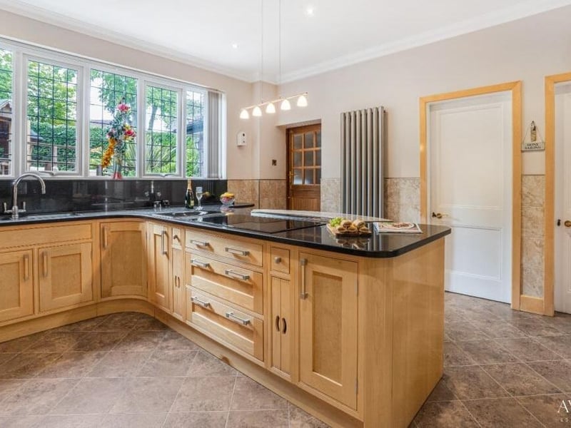 The sparkling kitchen at the £1 million-plus Lanesend House even features an integrated wok. Perfect for stir-fry lovers!