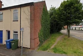The vacant two-bed house on Newcastle Street, off Rosemary Street, in Mansfield which could soon be turned into a coffee shop and bistro.