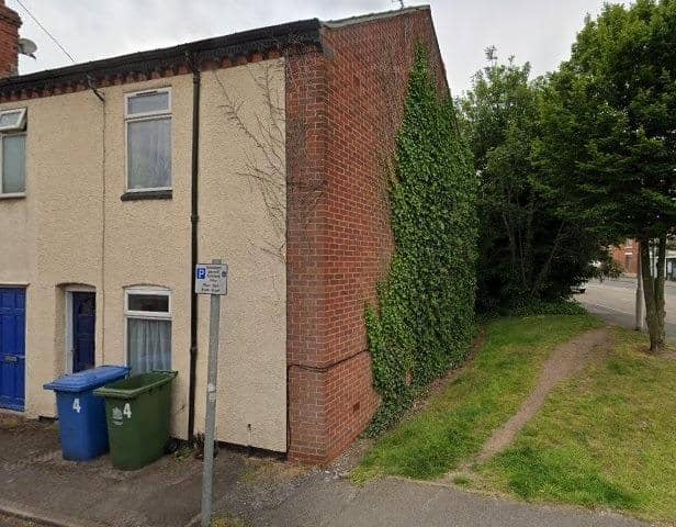 The vacant two-bed house on Newcastle Street, off Rosemary Street, in Mansfield which could soon be turned into a coffee shop and bistro.