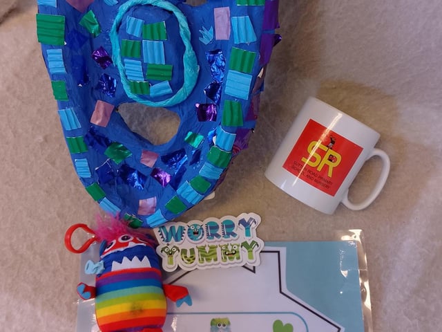 Sutton Road Primary pupils brought a worry monster, creative mask and more for the new capsule.