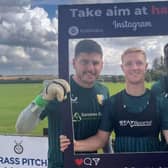 Stags stars Aden Flint, Will Swan, Lucas Akins, Davis Keillor-Dunn, Louis Reed, Aaron Lewis, Callum Johnson, Lewis Brunt, Christy Pym and Scott Flinders all posed with the ‘take aim at hate’ social media picture frame at the club’s training ground.