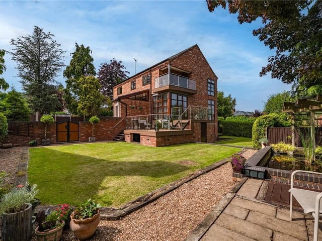 The property stands on a spacious wrap around plot.