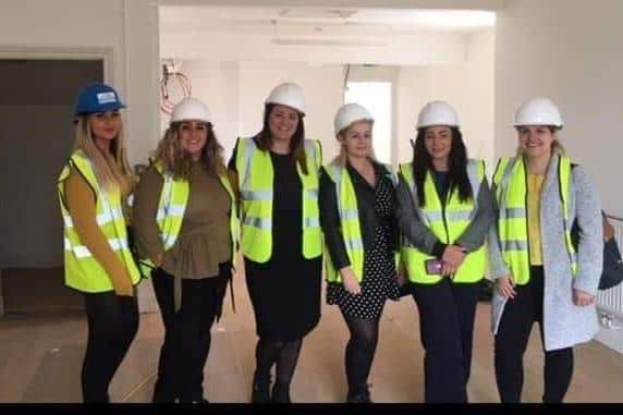 DIrector Hayley Aldread and her team during the refurbishment