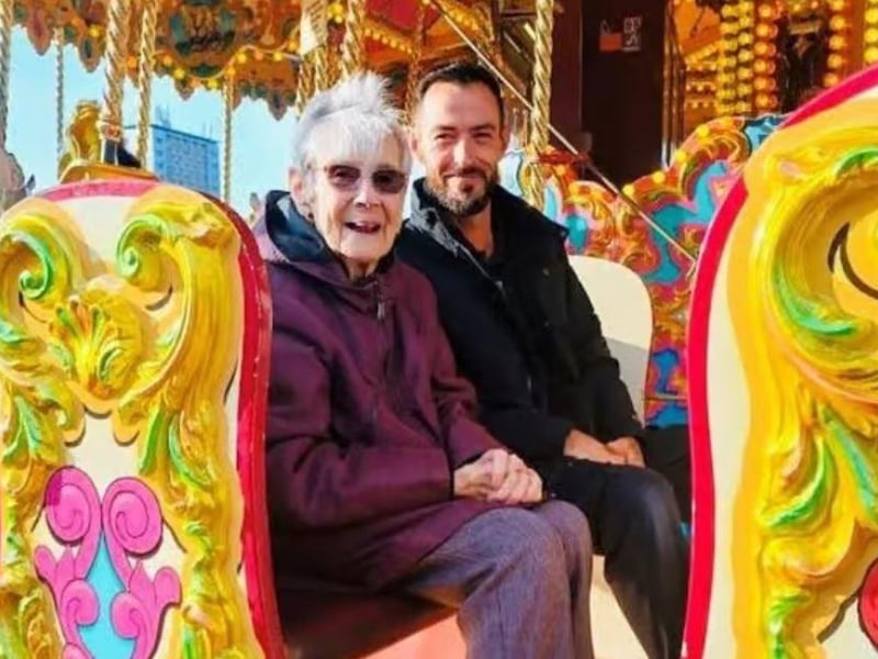 Bulwell care home resident Brenda Walton enjoyed her first ever visit to the Goose Fair in 2023 at the age of 94.