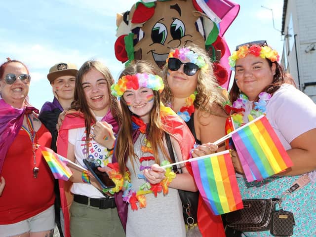 Residents attend Worksop Pride.