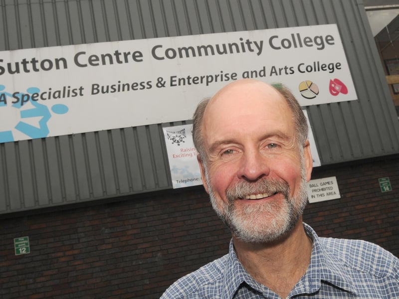 Sutton Centre's former head teacher Roger Tanner, 2010.