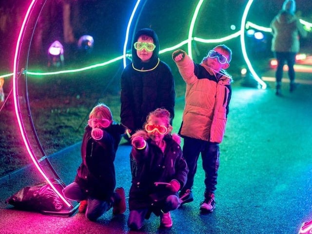 Visitors at Mansfield Light Night