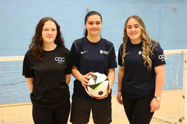 (L-r) Kia Cantrell, Rianna Davies and Kadie-Rose Townsend who ran the coaching sessions