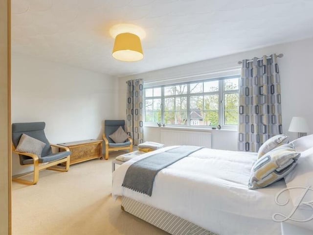 Another bright and attractive bedroom, which has space in abundance. It has fitted carpets, fitted wardrobes and a view from the front of the house.