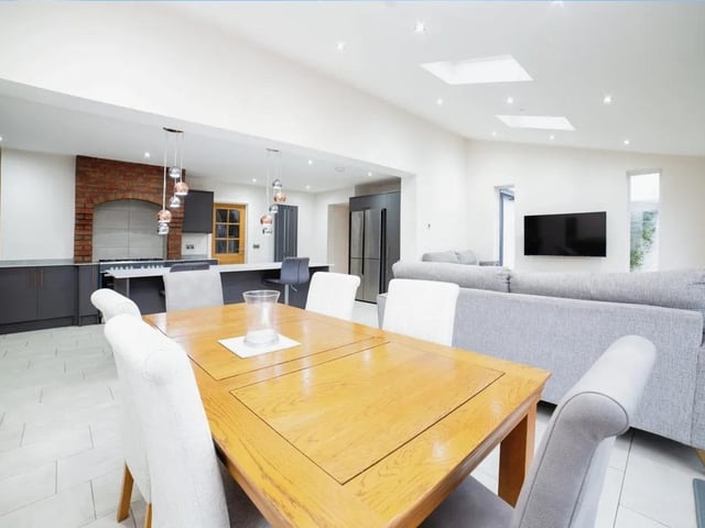 Benefiting from under floor heating and open to the kitchen. This extension benefits from bi-folding doors onto the rear garden.