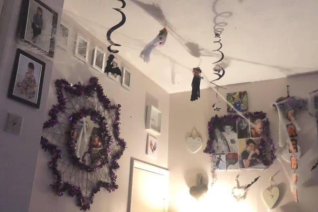 Ema Maher has gone to town with her spooky home interior