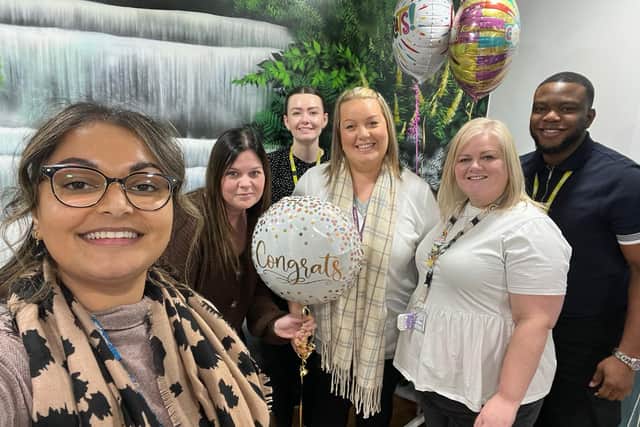 Staff celebrate the CQC Rating