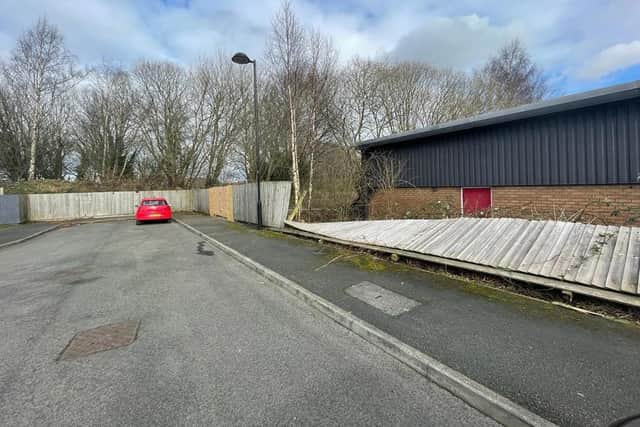 Part of the planned site.