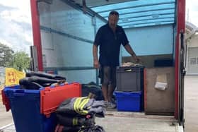 Crews in Nottinghamshire will donate a truck load of kit and resources to Ukraine. Photo: Nottinghamshire Fire and Rescue Service