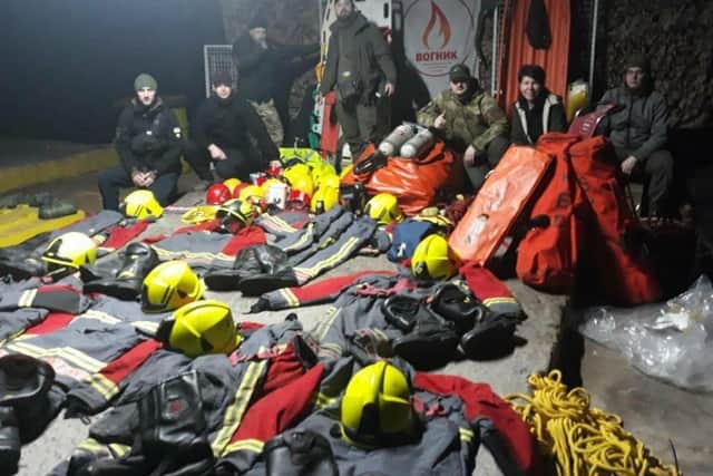 Nottinghamshire Fire and Rescue Service donated equipment to rescue teams in Ukraine.