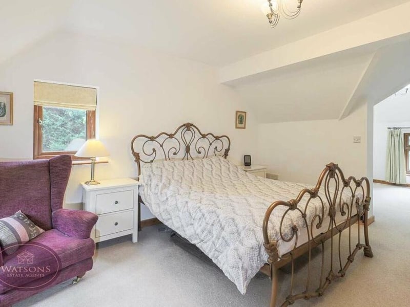 Time to go upstairs now at the £700,000-plus property, starting in the majestic main bedroom, which is superbly spacious.
