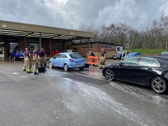 It was a busy day for the firefighters