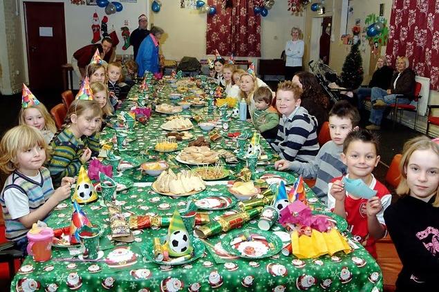 Youngsters enjoying their Christmas party at the St Patrick's Catholic Church hall in Forest Town.
