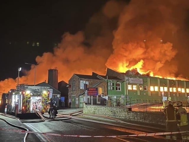 Firefighters have been at the scene throughout the night.