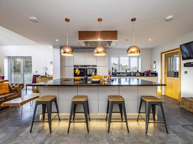 The accommodation is flexible, generous and has been finished to a high standard throughout .