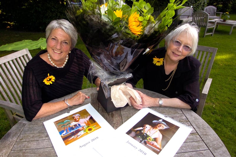 Calendar Girls came to Aston Hall to promote their latest calendar in 2009