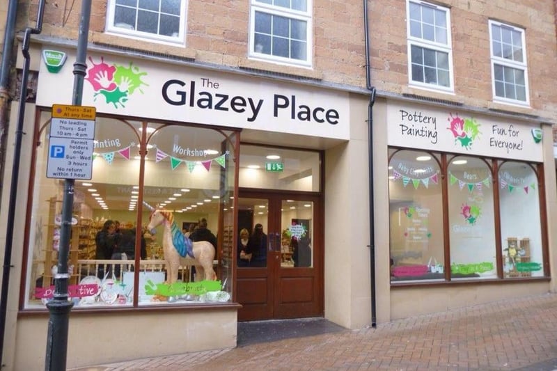 You can paint a pot in Mansfield town's pottery studio, The Glazey Place. The venue welcomes adults and children at 7-9 Leeming Street.