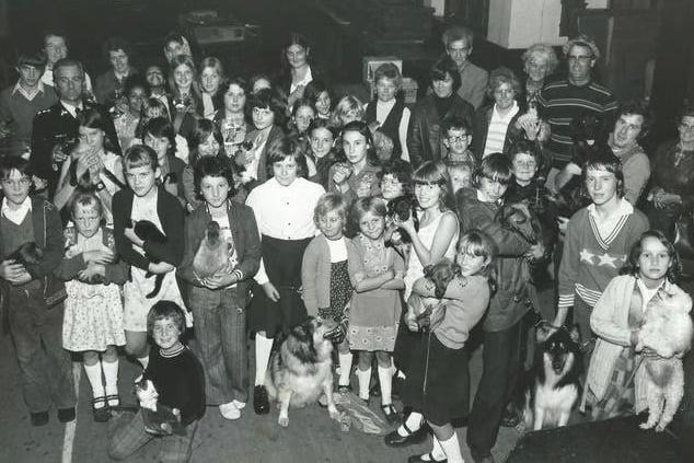 The Chad Children's Club was established in 1952 - here members are pictured with an RSPCA inspector and some parents.