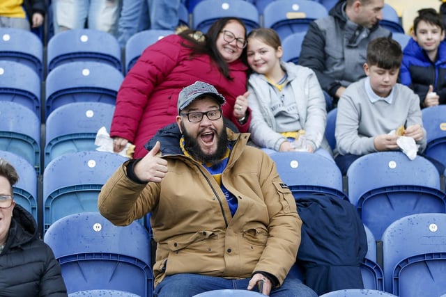 Mansfield Town fans enjoy the 2-0 win over Newport County.