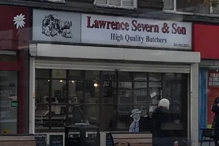 Lawrence Severn & Son, 53 High St, Hucknall, Nottingham NG15 7AW:  The traditional shop was established in 1979 and offers locally sourced, quality meats, homemade pies, and other goods. Customers gave it five stars out of 36 reviews on Google.