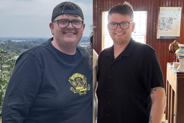 Bradley Goddon-Smith, 29, from Mansfield, has managed to lose a life-changing seven stone with a local healthy-lifestyle led football club