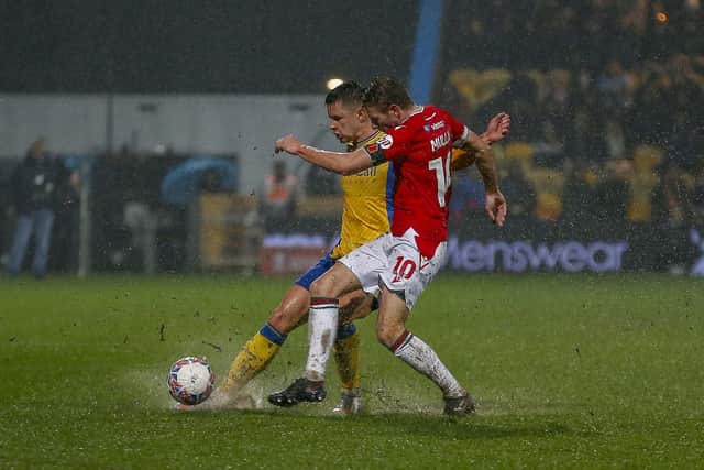 A soggy night for Stags in the Emirates FA Cup match against Wrexham AFC at The One Call Stadium, 04 Nov 2023
Photo credit : Chris & Jeanette Holloway / The Bigger Picture.media