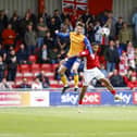 Stags on their way to victory at Crewe in September.
