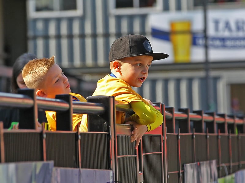 Some of the Stags fans who made the long trip to Exeter City to see Mansfield's 4-1 win on 30th March 2019.