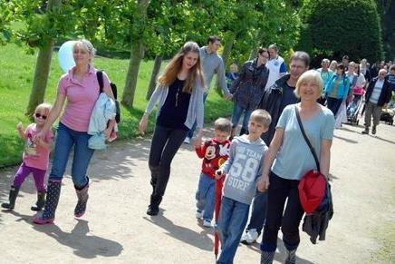 Mansfield's Smarties Day Nursery held a fundraising event at Rufford Country Park in 2012. Pictured are some of the youngsters, staff, parents and grandparents who took part.