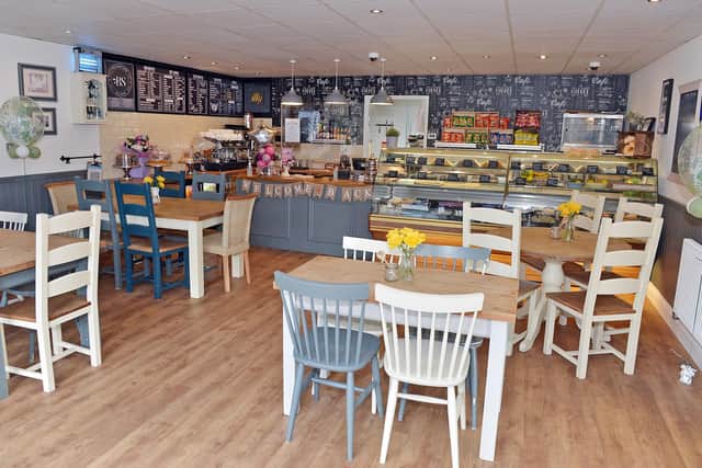 The attractive interior of The Bakers Shop Cafe in Mansfield.
