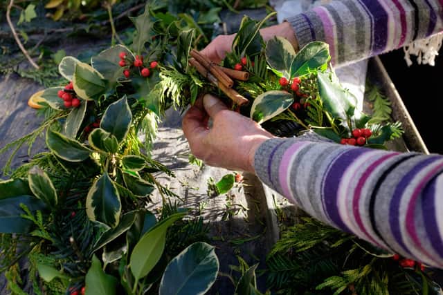 Visitors can make Christmas wreaths at Clumber Park on December 1.