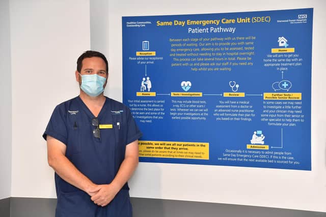 Dan Exell, lead nurse on the Same Day Emergency Care unit at King’s Mill Hospital